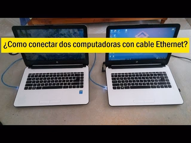 ¿Cómo conectar dos computadoras a la misma red?