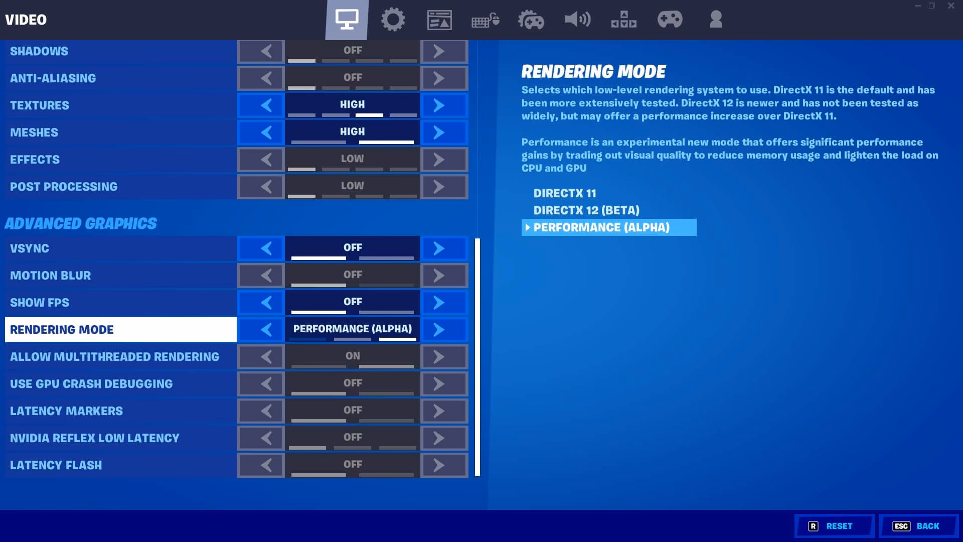 ¿Cómo configurar Fortnite para NVIDIA?