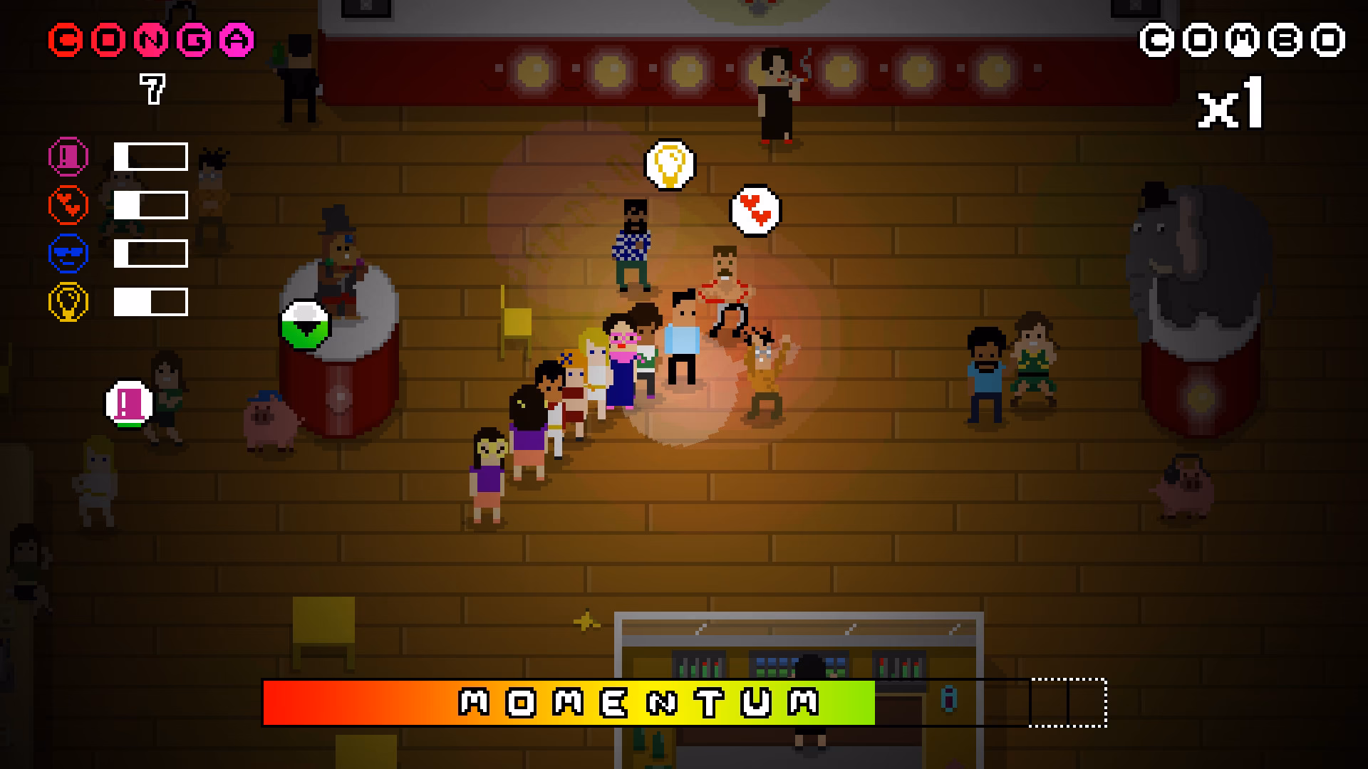 How do you play a conga line?