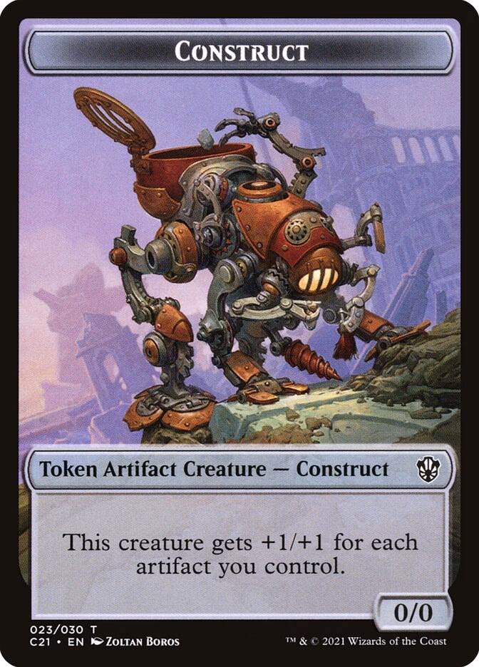 What is a construct creature in magic?