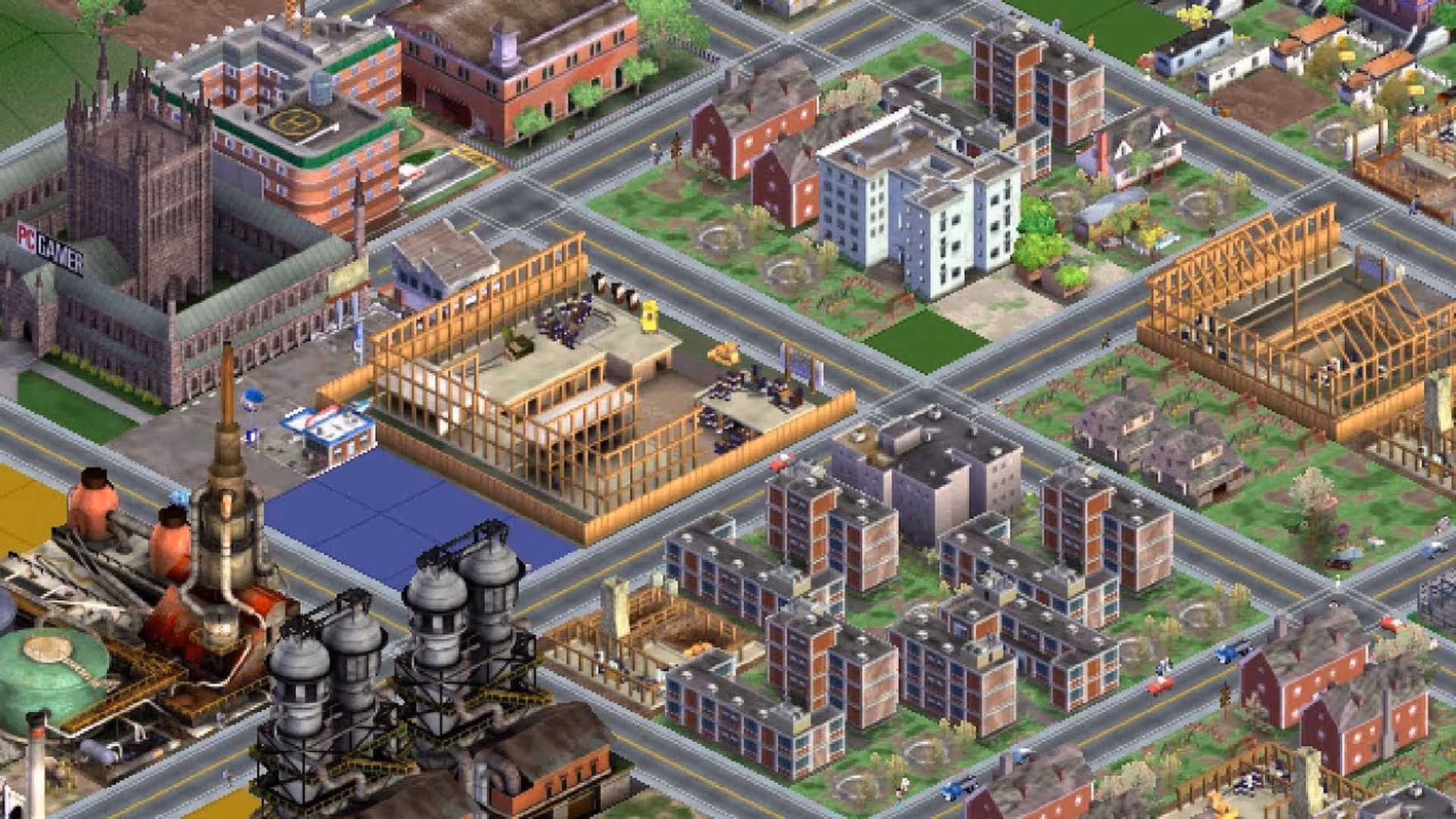 ¿Cuál es la jugabilidad básica de los Juegos de constructores de ciudades?