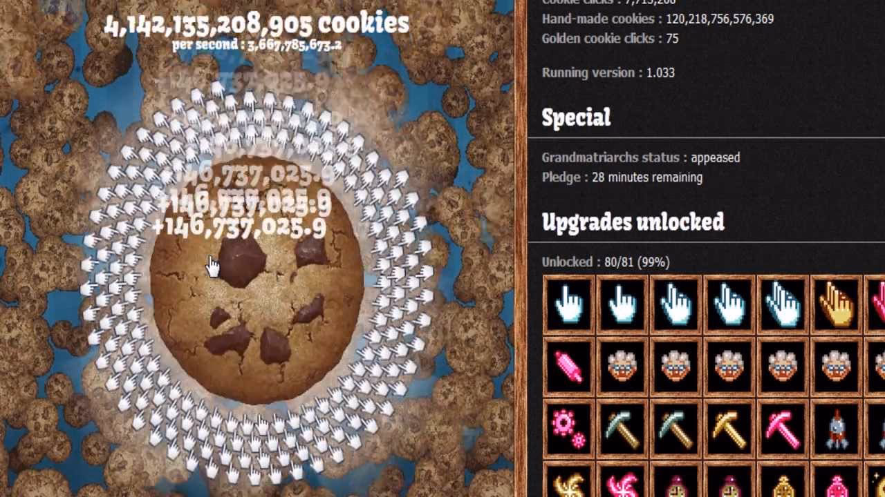 What is a progression stage in Cookie Clicker?