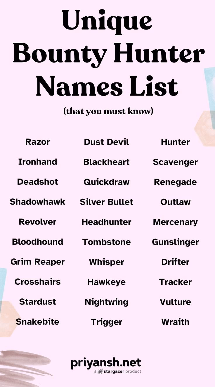 How many Gunslinger names are there?