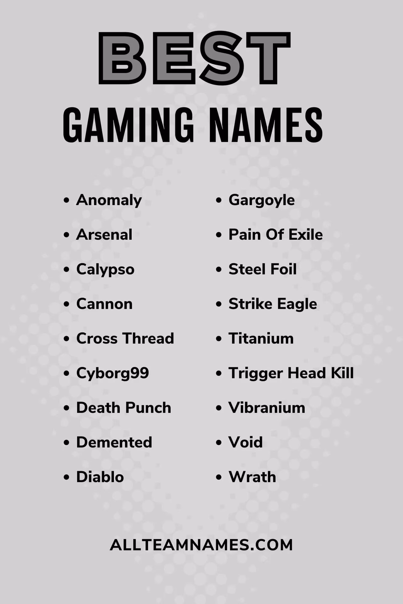 Does a nickname make a good gaming experience?