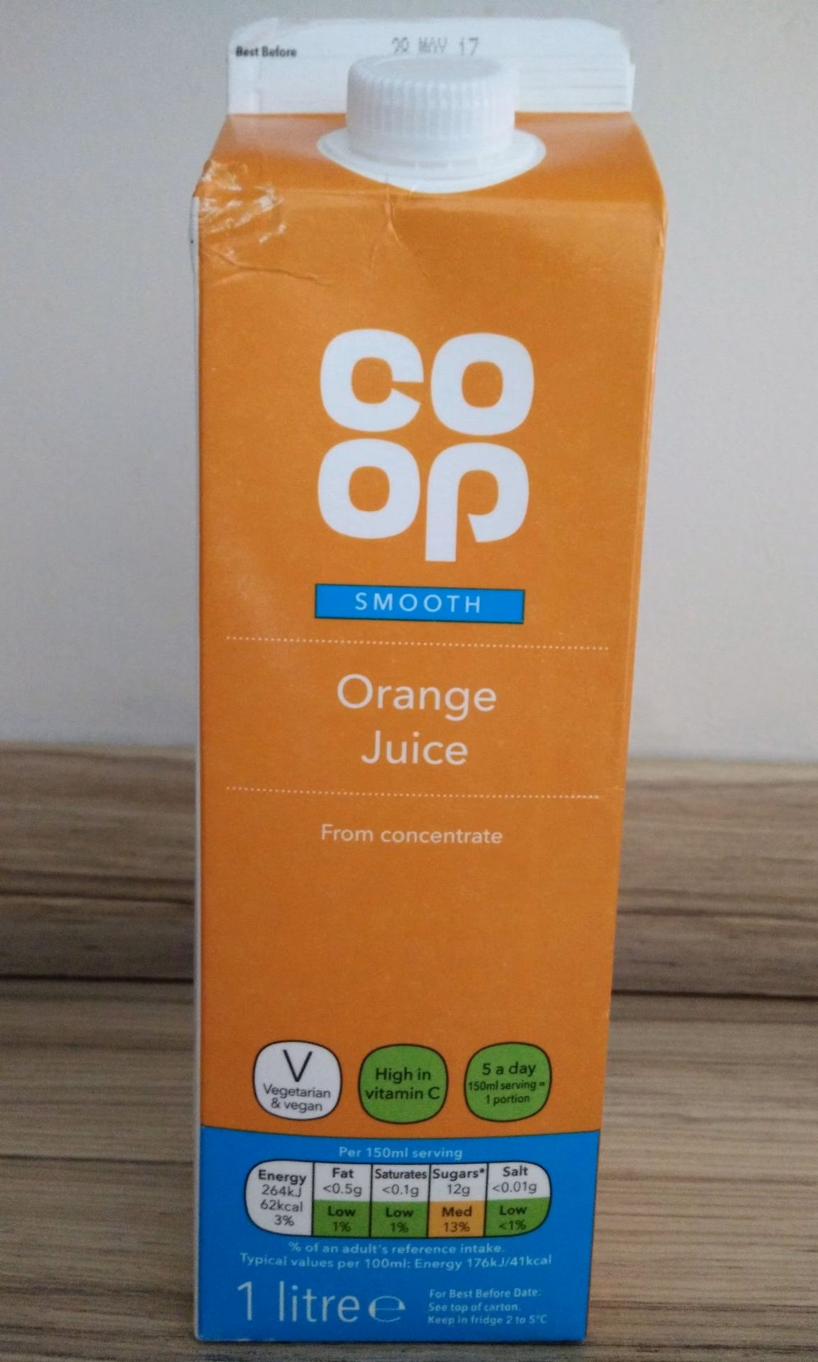 What is a co-op role in 100% orange juice?