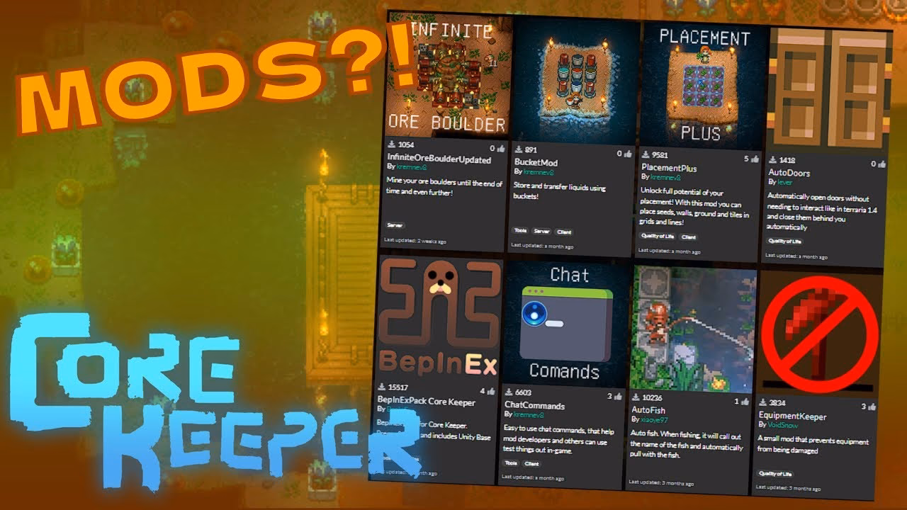 How do I install Core keeper mods?