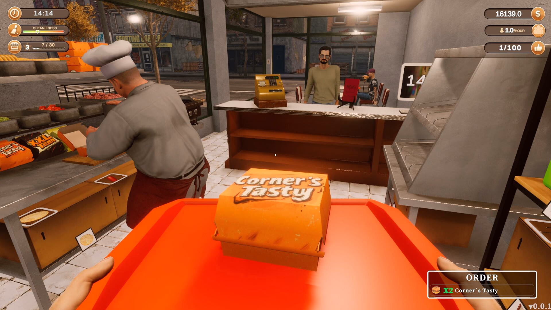 What is corner Kitchen fast food simulator?