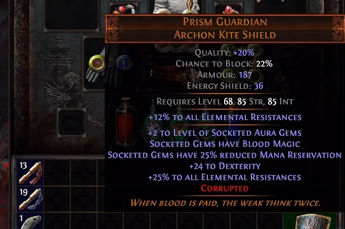 What is corruption in path of exile?