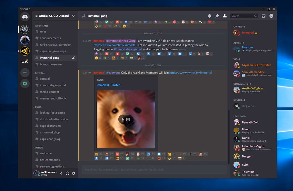 Does Counter-Strike 2 have a Discord server?