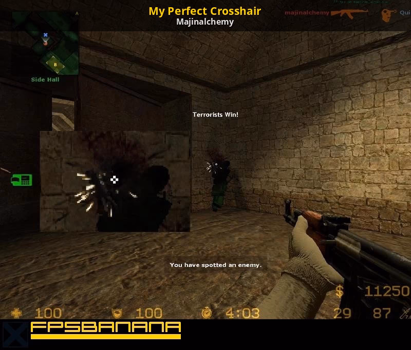 How do I customize a crosshair in Counter-Strike?