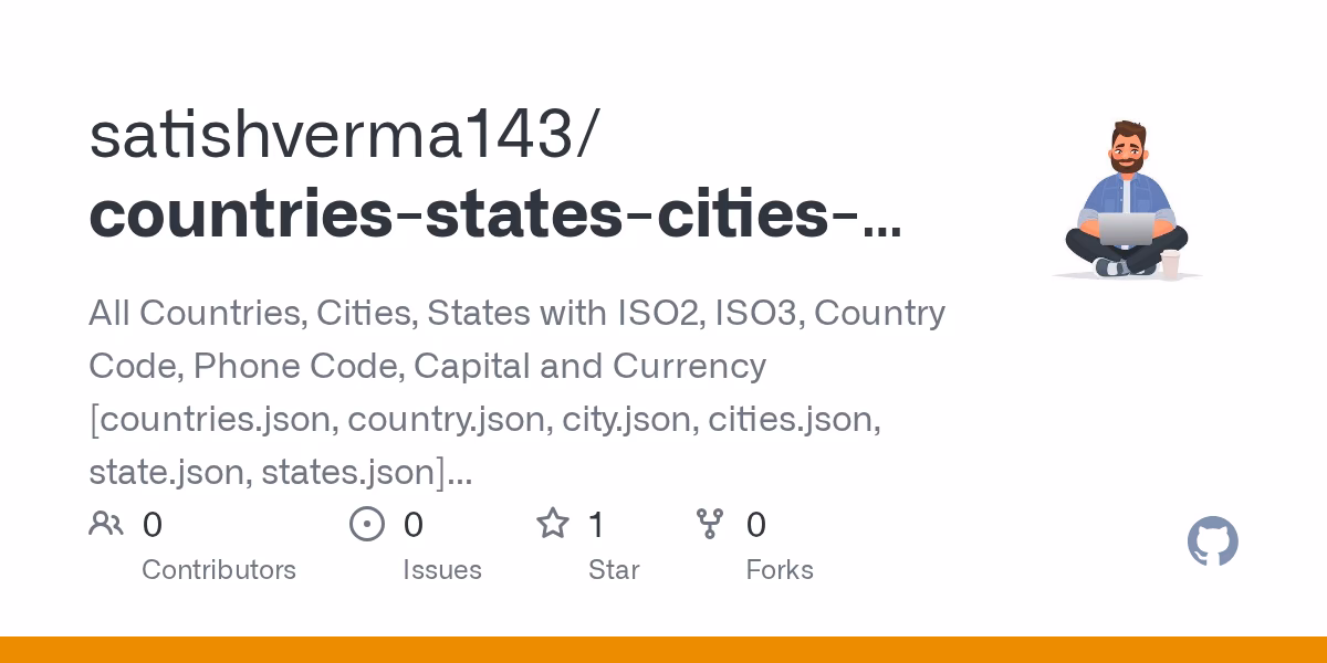 How many countries are there in a JSON file?