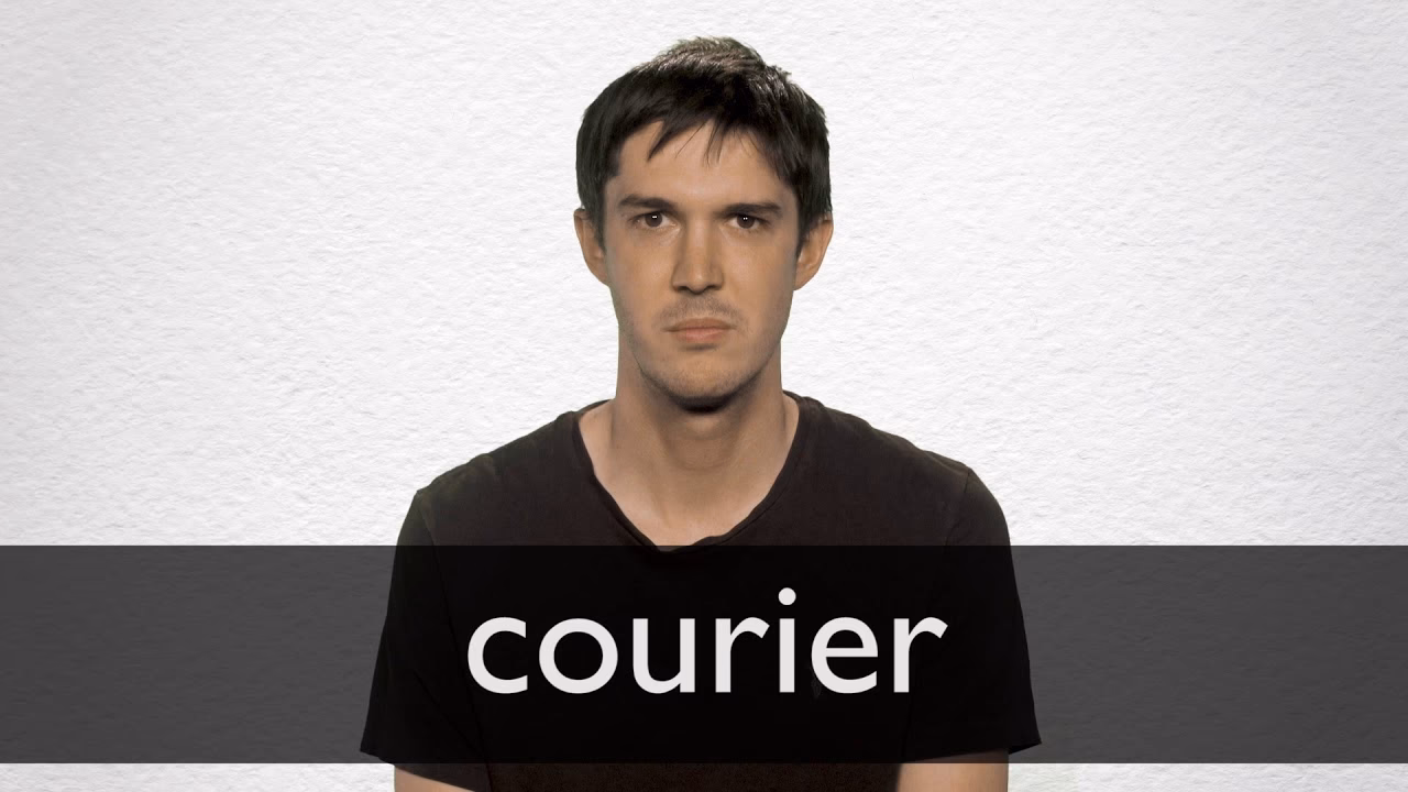 Where does the noun couriering come from?
