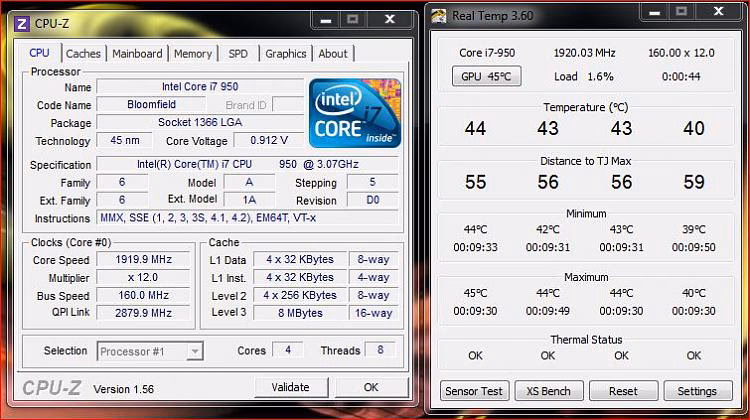 How to check CPU temperature using CPU-Z and hwmonitor?