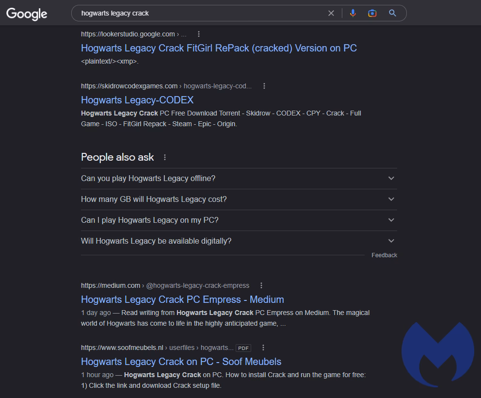 Does omycrack provide download links for games?