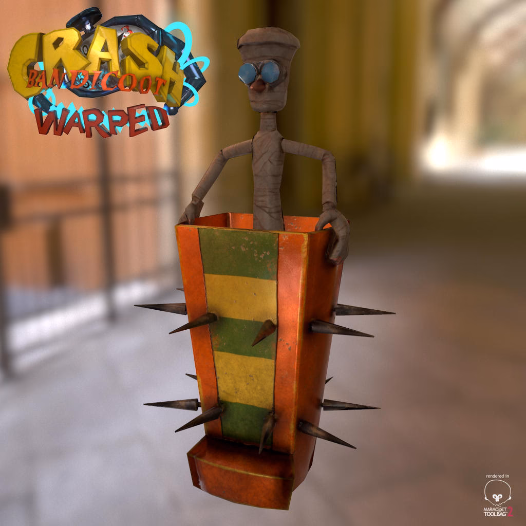 Who is Grumbler in Crash Bandicoot on the run?