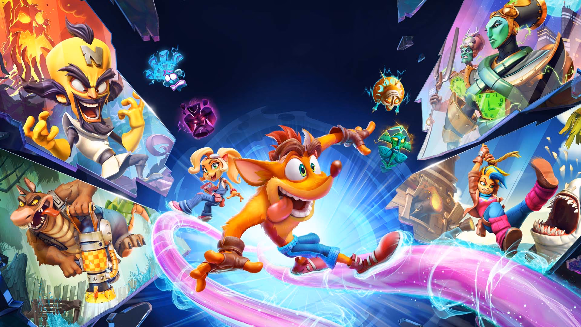 ¿Dónde puedo ver la franquicia de Crash Bandicoot?