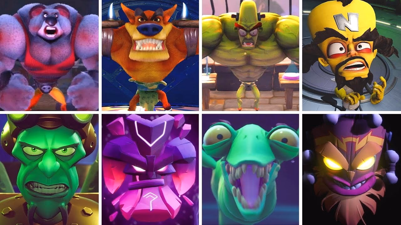 Are boss fights common in crashbandicoot?