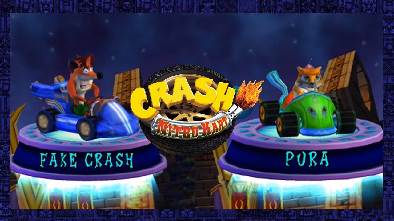 Who drove a kart in Crash Nitro Kart?
