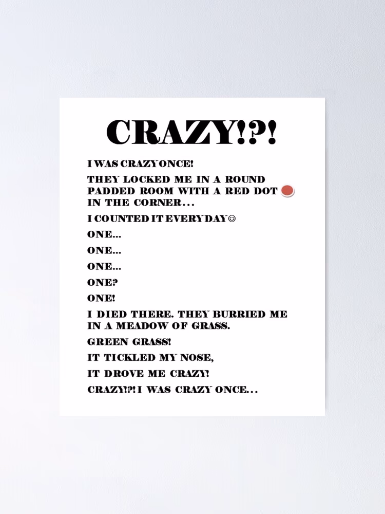 Where did ‘crazy one more time’ come from?