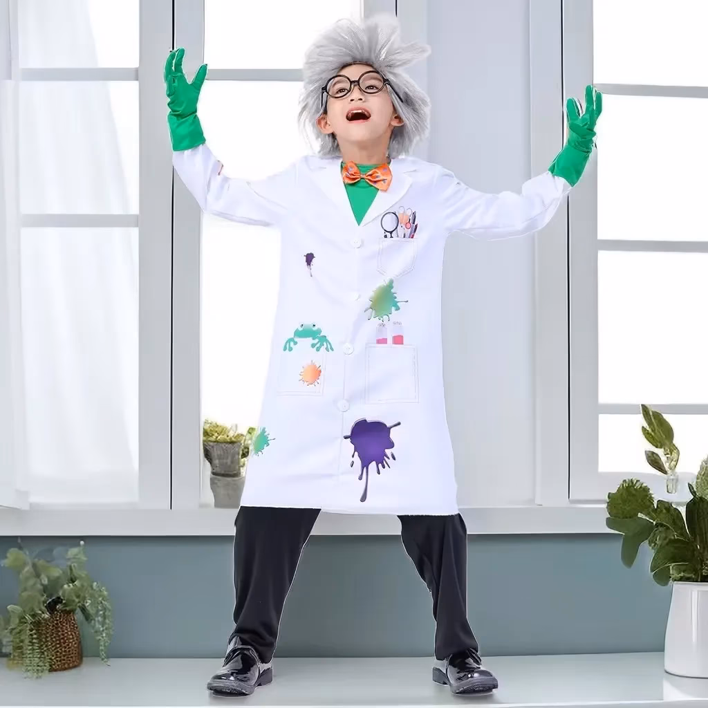 What do you wear in a mad scientist costume?