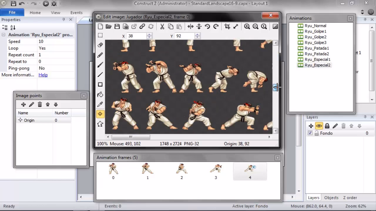¿Cómo puedes crear y editar un juego de pelea en 2D?