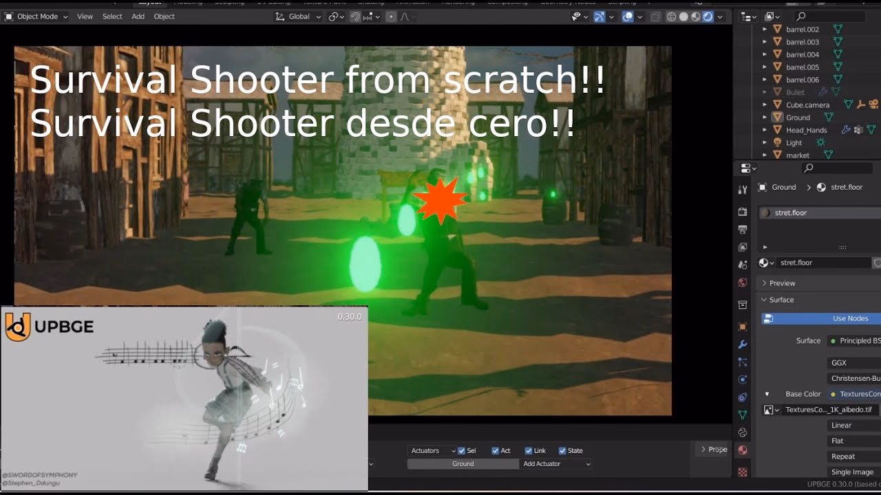 ¿Cómo puedo crear un videojuego con Blender?