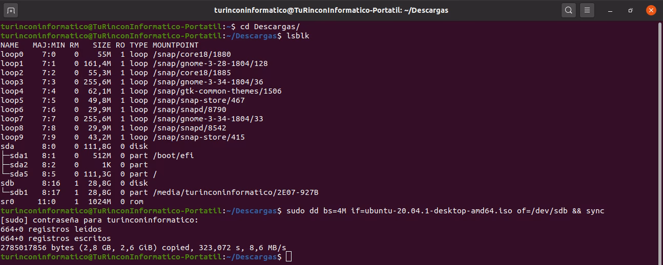¿Cómo crear un USB booteable con Linux?
