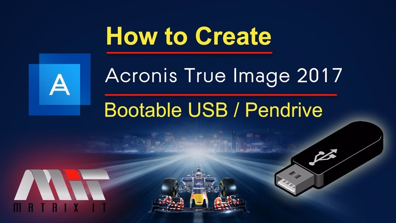 How do I create a bootable USB drive in Acronis?