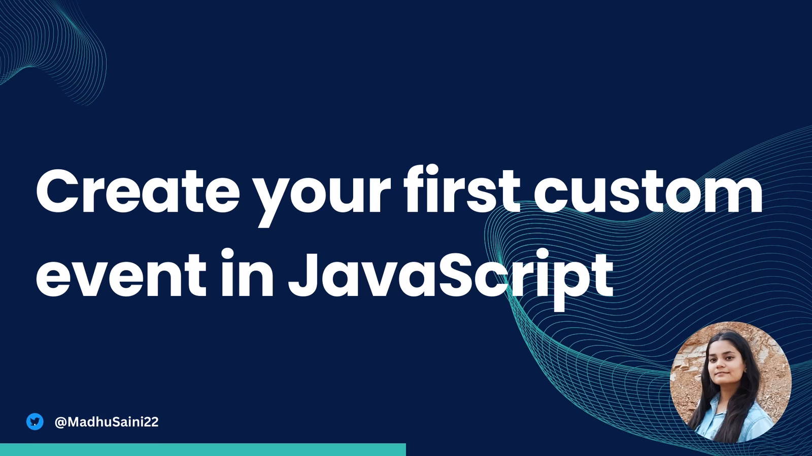 Why should you use custom events in JavaScript?