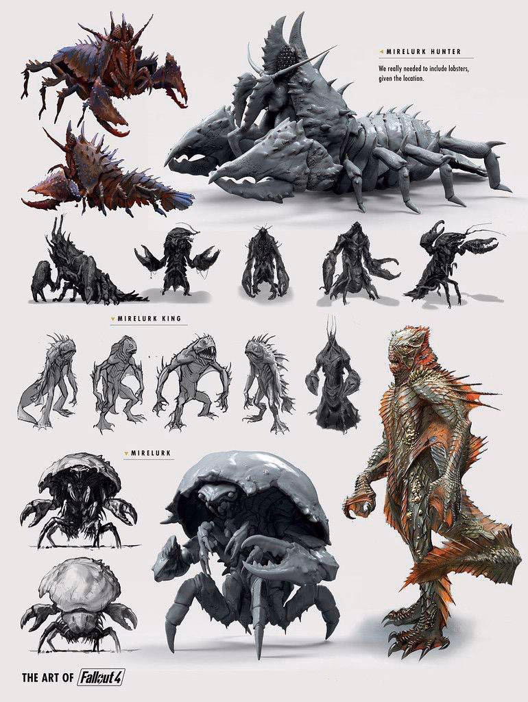 Where can I find creatures in other Fallout games?