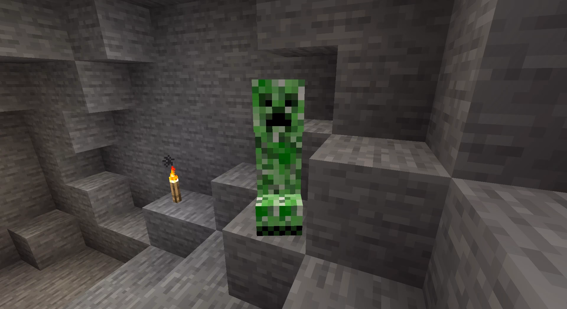 Do creepers have glowing eyes?