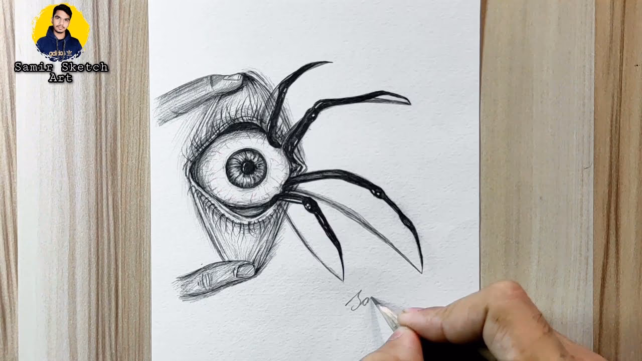 How to draw a creepy character?