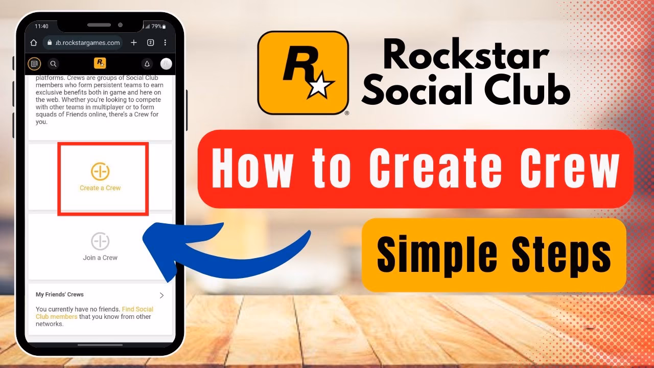 How do I create a crew in Rockstar Games social club?