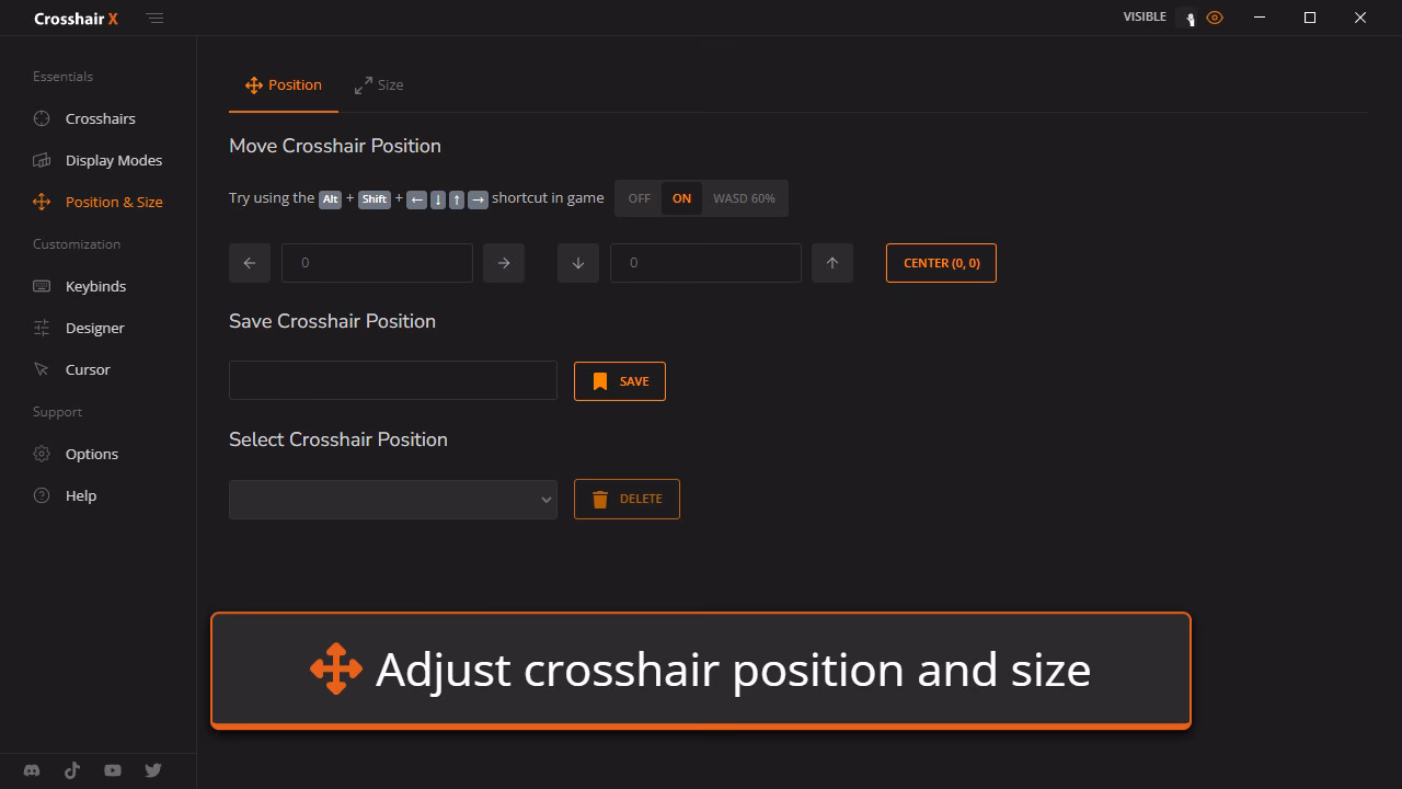 What's new in crosshair X?