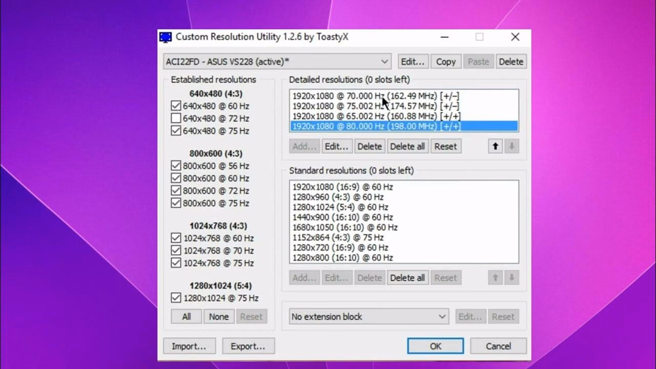 Does Cru add monitor resolutions?