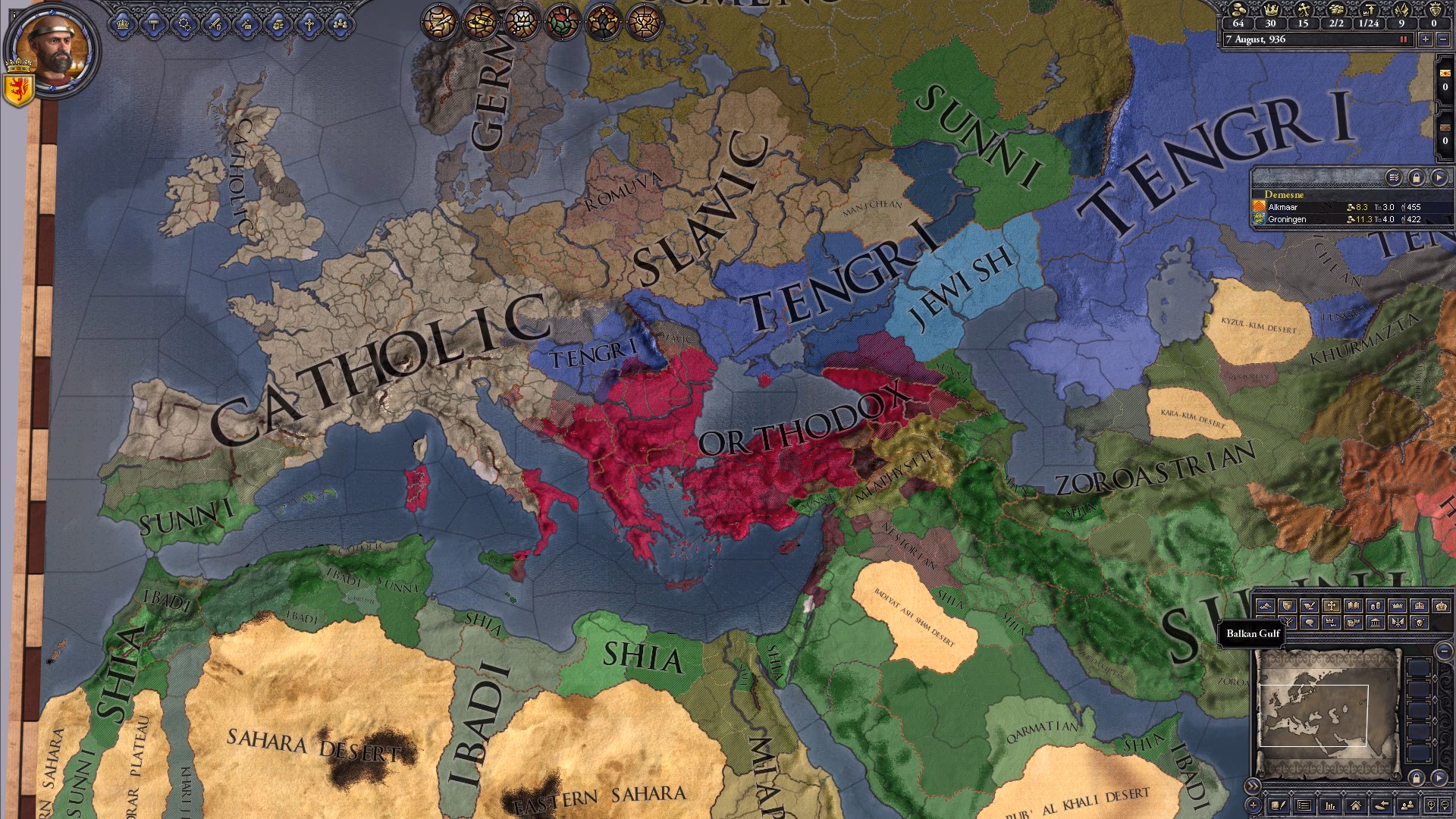What is an empire in Crusader Kings II?