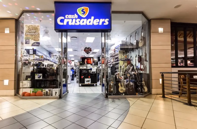 Where is Crusader shop located in South Africa?