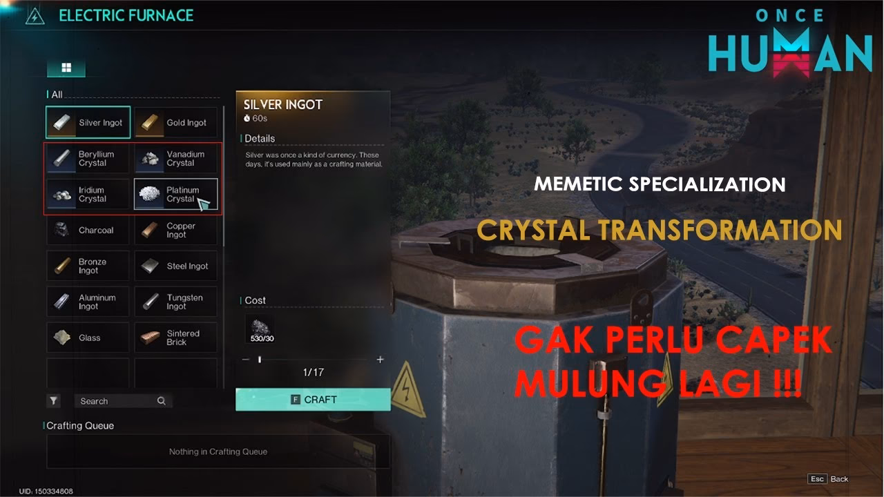 What is crystal transformation ability used for?