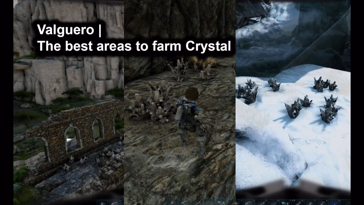 Where can I find crystals in Valguero?