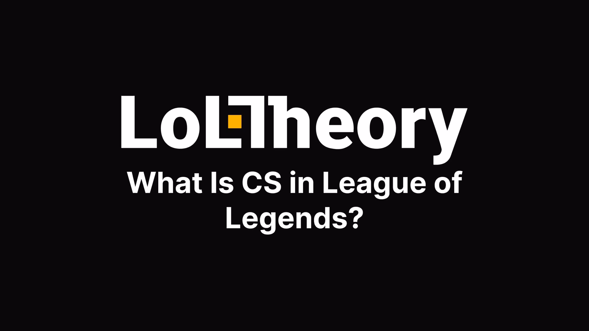 What does CS mean in Dota?