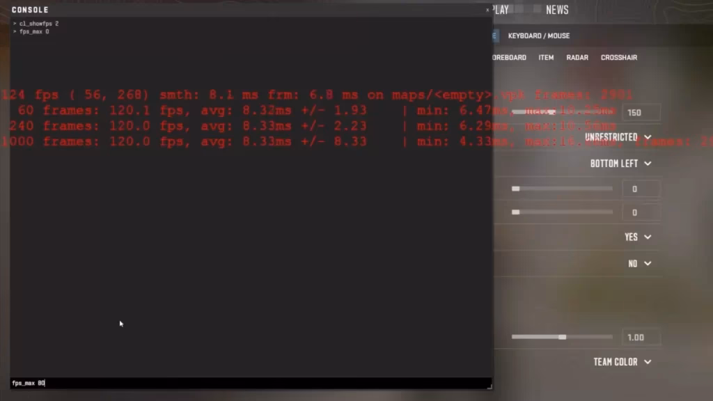 How to limit fps in CSGO?