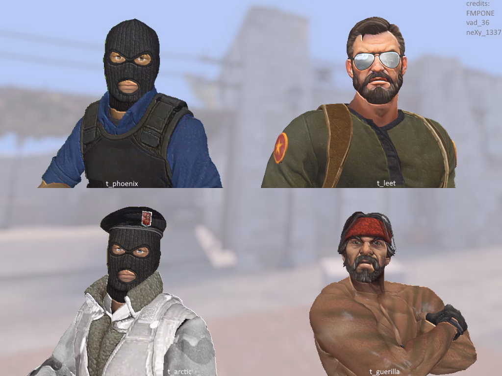 What are the traits of the terrorists in Global Offensive?