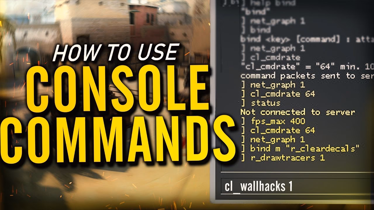 How do I use console commands in CSGO?