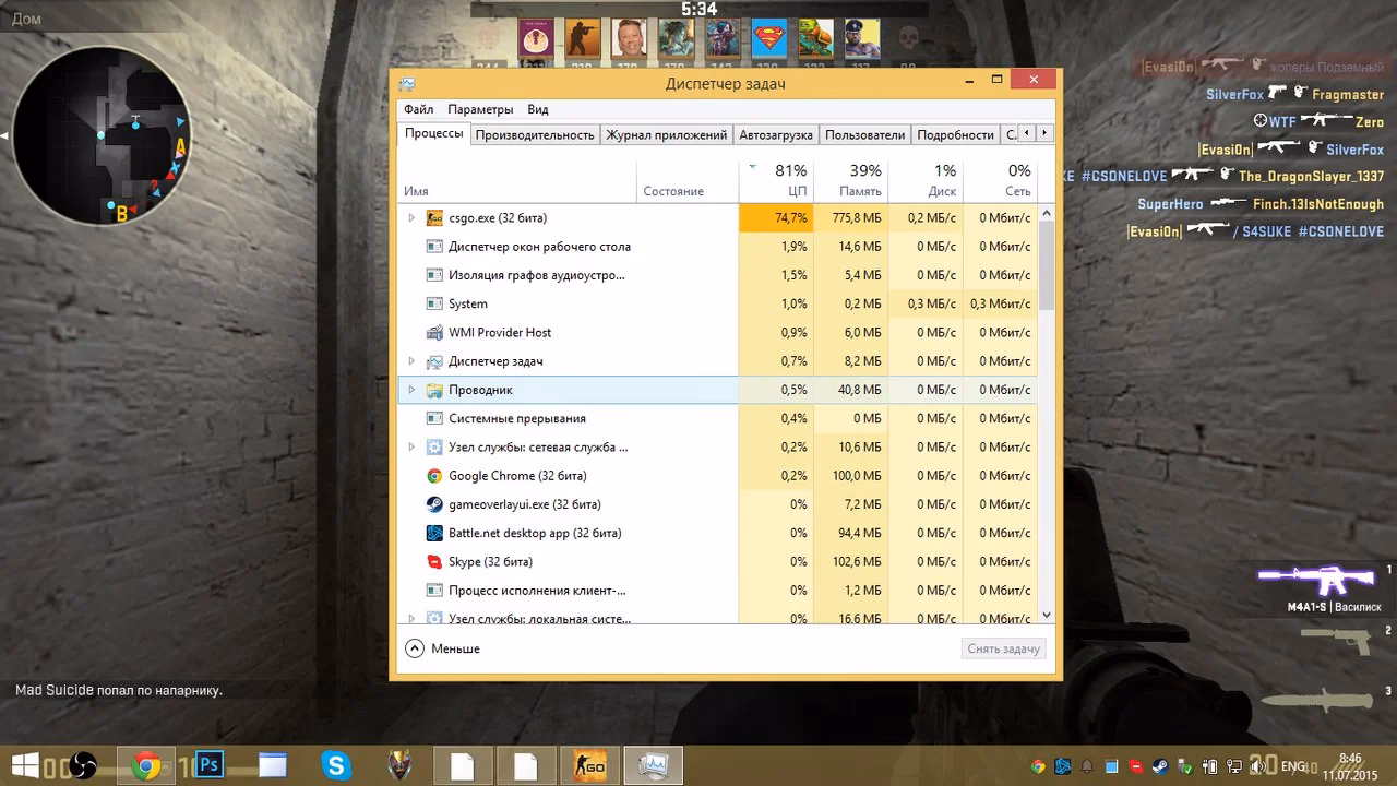 Does Counter-Strike Global Offensive use a high CPU?