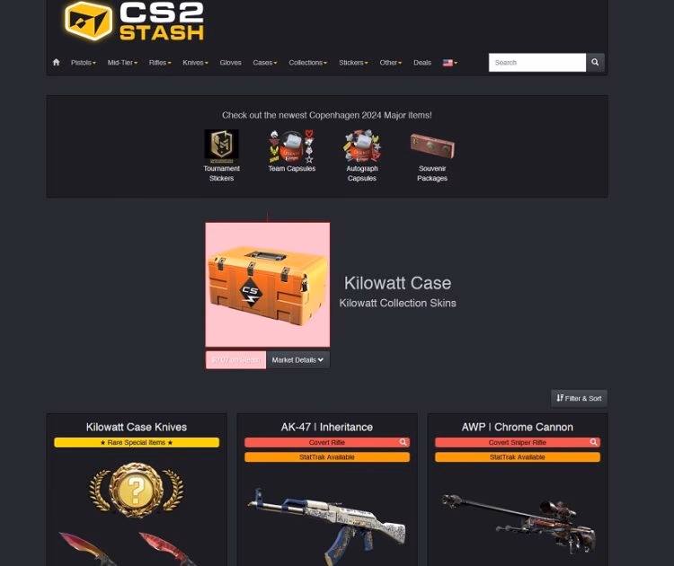 What can you find on CSGO Stash?