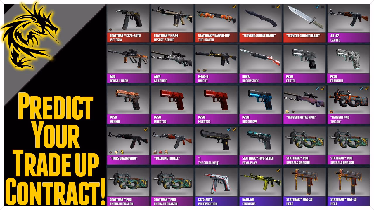 What is a trade up contract in CSGO?