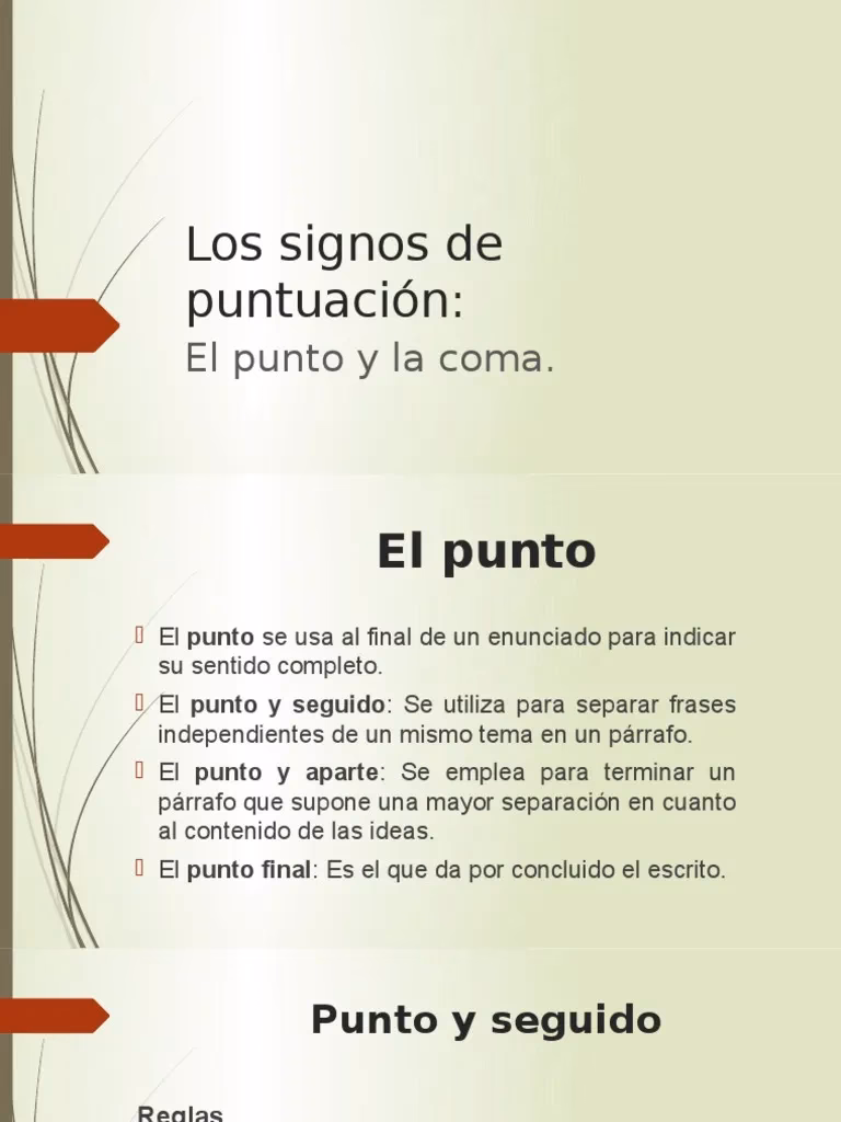 ¿Cuál es el punto final de un eslogan?
