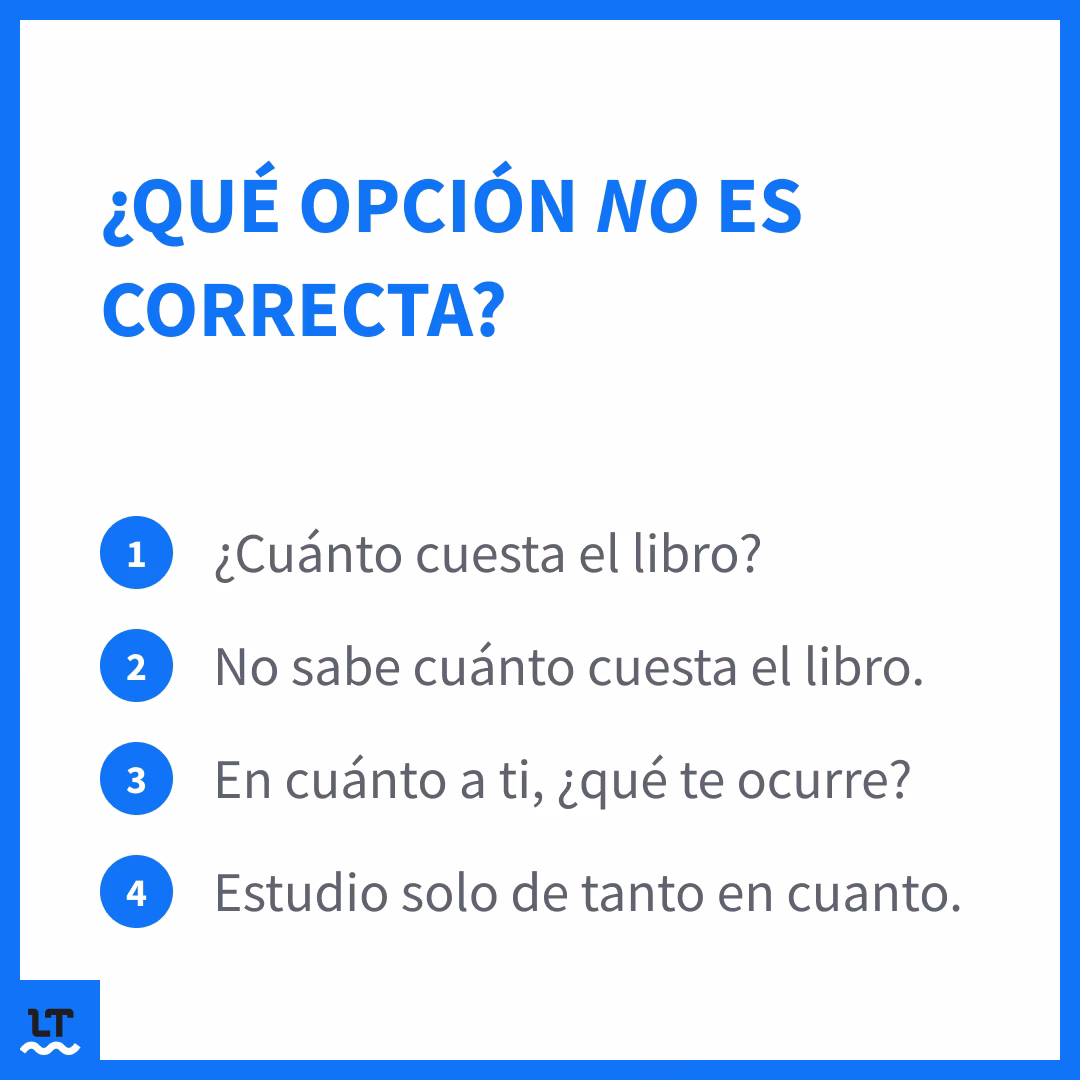 ¿Cuál es la diferencia entre 'cuanto' y 'cuánto'?