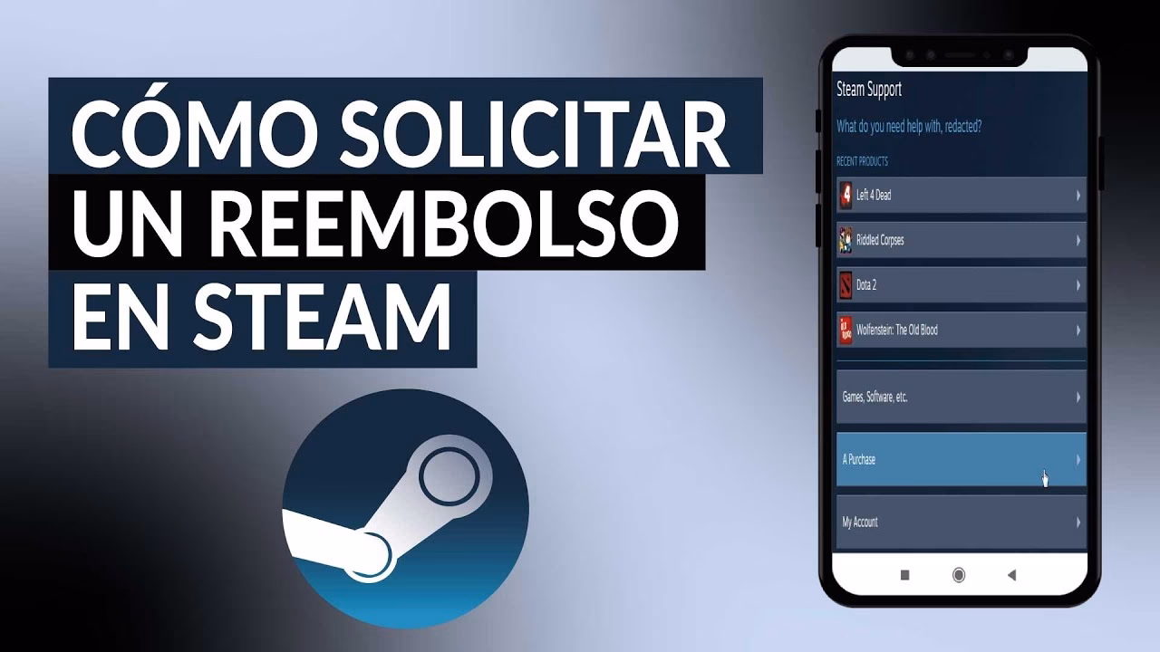 ¿Cómo reembolsar una compra en Steam?