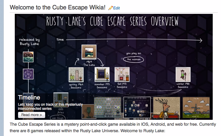 Is cube escape CC-BY-SA?